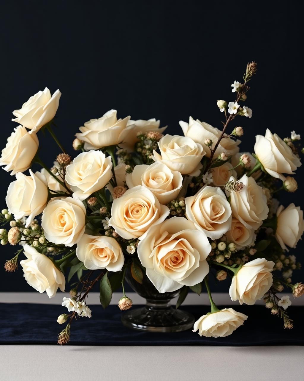 Ivory floral arrangement